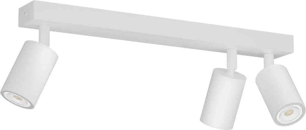 Éclairage cuisine et salon plafonnier 3 spots LED blanc GU10 39 cm