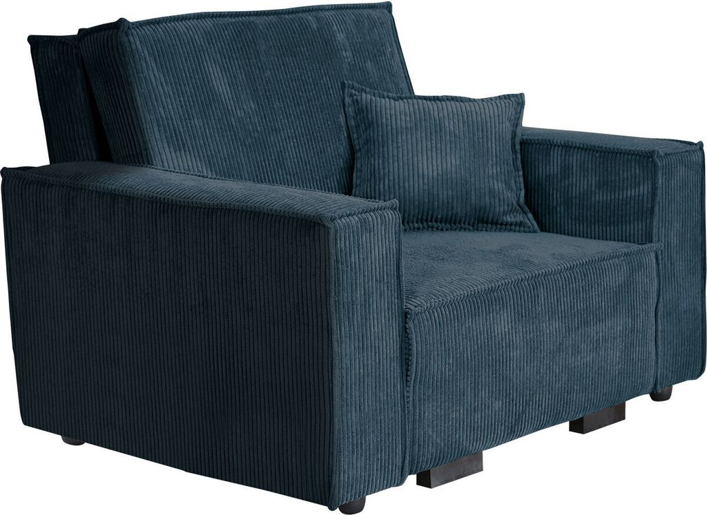 MIRJAN24 Schlafsofa Viva Star I, einsitzer Bettsofa inkl. Kissen, mit Bettkasten und Schlaffunktion, Stilvoll Couch (Farbe: Poso 05)