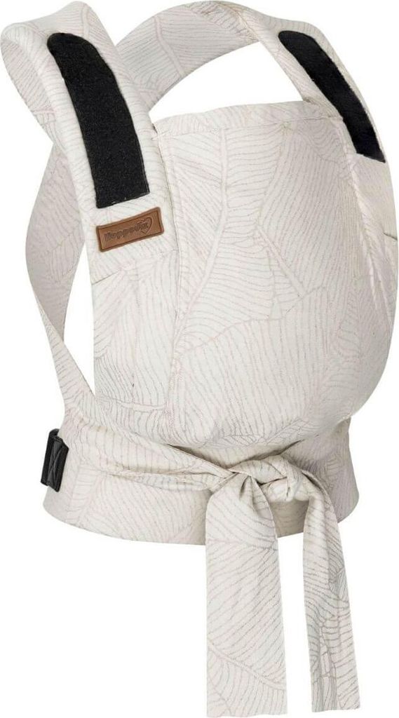 HOPPEDIZ Babytrage Bondolino b.pure Komforttrage ab Geburt (3 - 20 kg) Bauchtrage, Rückentrage & Hüfttrage Grenada natur