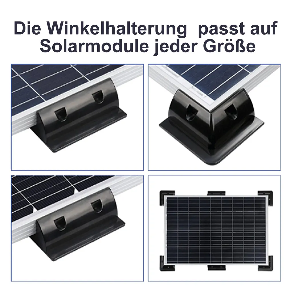 Supporto Laterale ABS Enjoy Solar 180mm Nero - Per Sistemi Solari RV