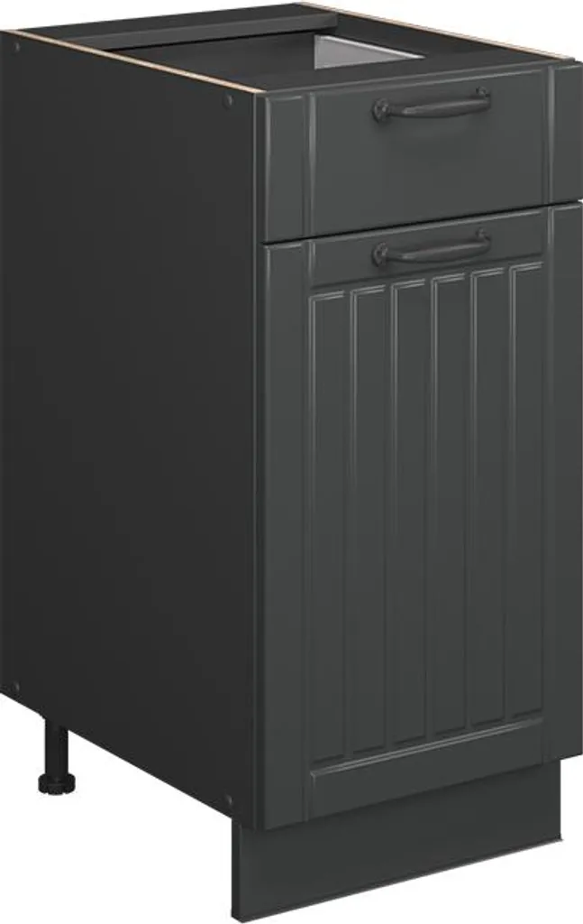 Caisson de cuisine bas 40 cm Vicco Fame-Line Gris Anthracite sans PT