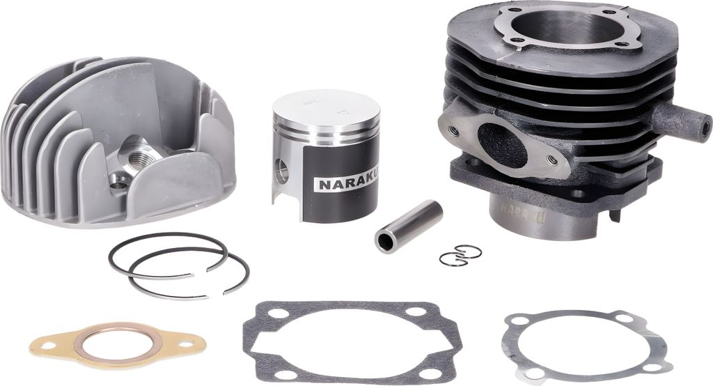 Naraku Zylinderkit 85ccm 50mm inkl. Zylinderkopf kompatibel mit Vespa V50, PK, Special, Ape 50
