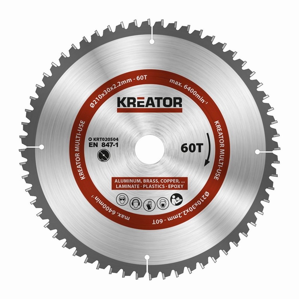 KREATOR pilový kotouč univerzální, Al, Cu, PH, dřevo, Obrázek produktu 