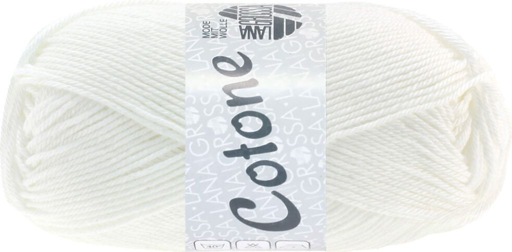 Lana Grossa - Cotone 0022 weiß Produktbild 