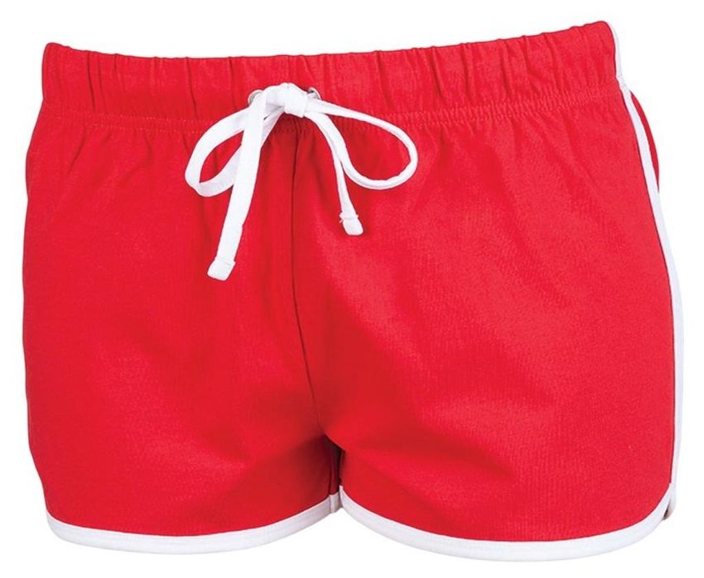 SF Women - Shorts für Damen LT4578 (XXL) (Rot/Weiß)