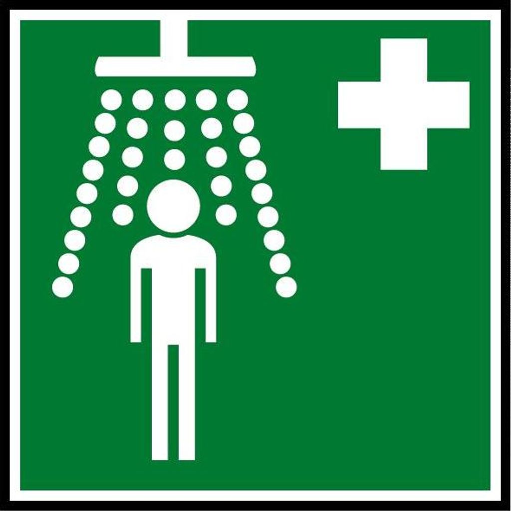 Delabie Hinweisschild Sicherheits-Körperdusche