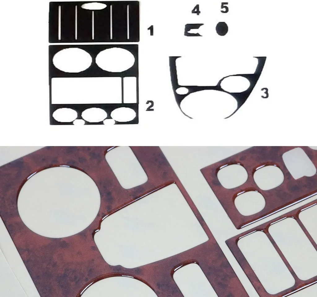 Kit Economico Arredo Interno Ford Fusion 02-05 Radica - 5 Pezzi 3D