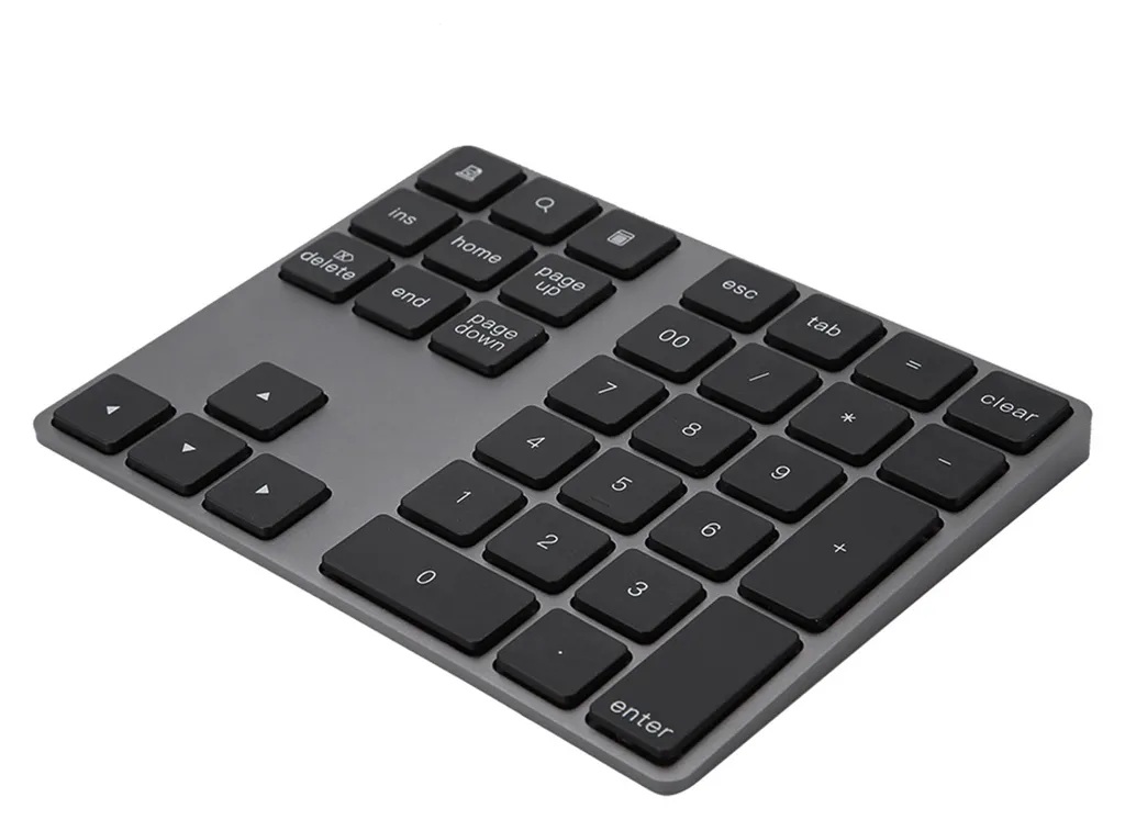 Pavé numérique sans fil Bluetooth noir 34 touches pour Mac et Windows