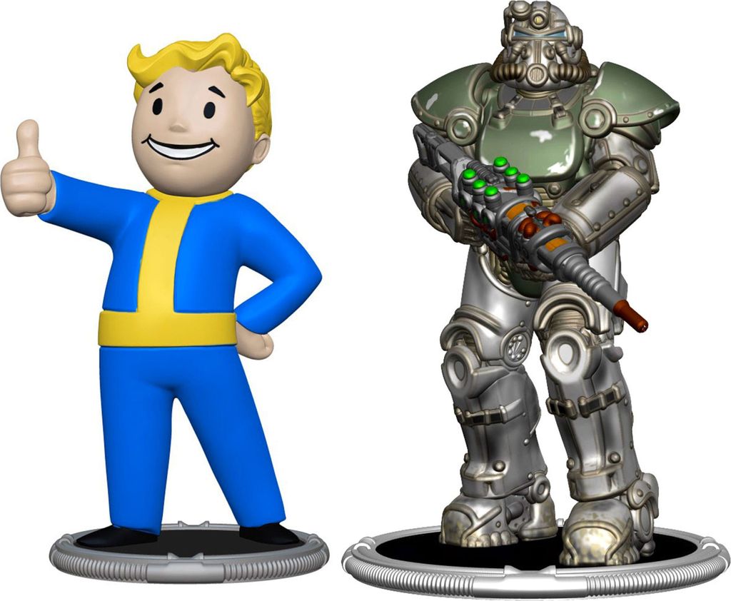 Fallout Minifiguren 2er-Pack Set F Raider & Vault Boy Produktbild 
