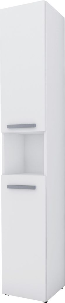 Armoire de salle de bain : Blanc mat, 30 cm x 174 cm x 30 Image du produit 