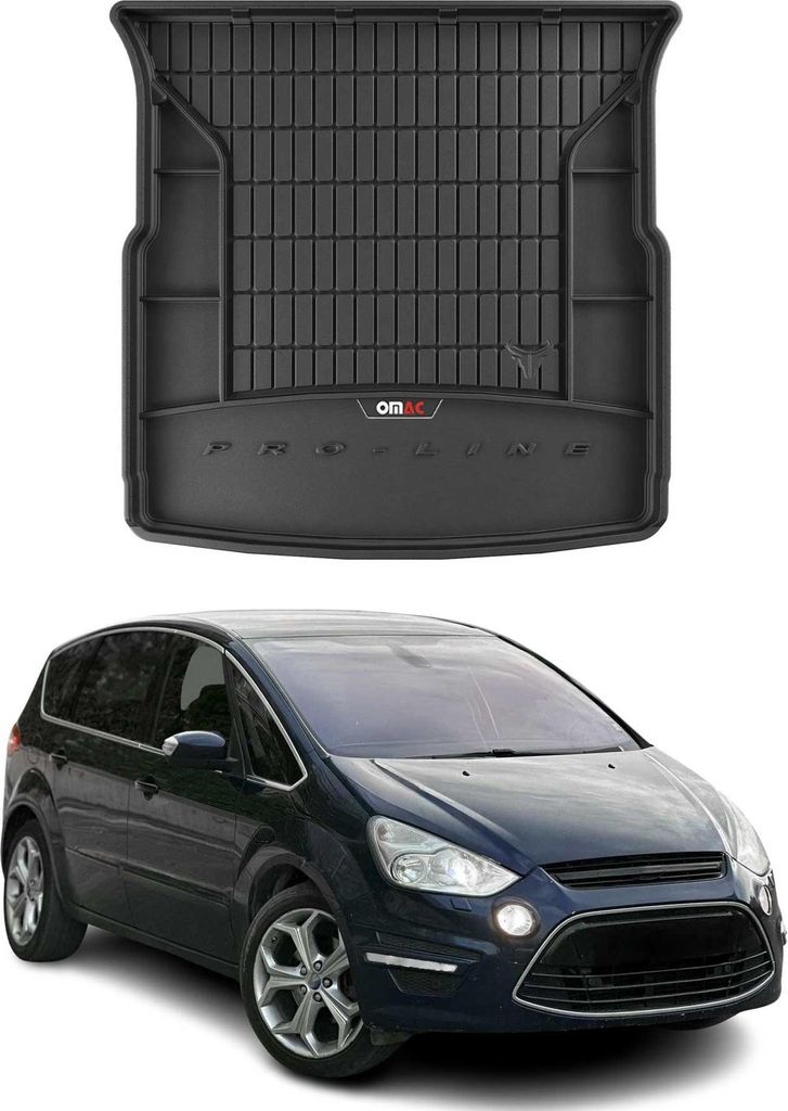 OMAC Gummi Kofferraumwanne für Ford S-Max 2006-2014 5-sitz TPE Laderaumwanne