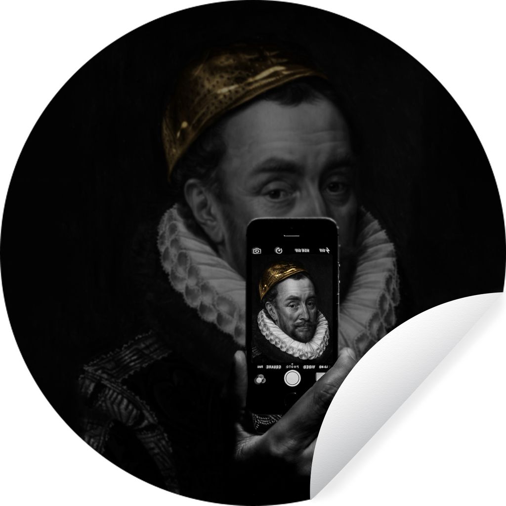 MuchoWow - Tapetenkreis - Wandbild rund - Schlafzimmerdekoration - Wanddeko - runde Tapete - Kunst für zu Hause