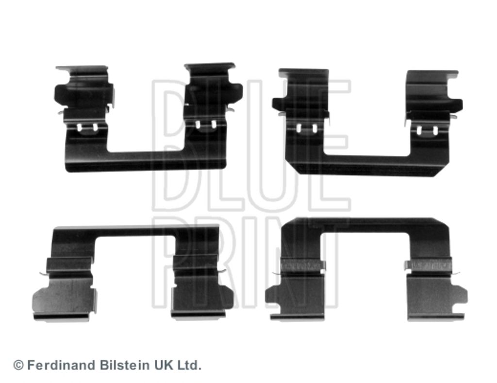 BLUE PRINT ADN148602 Zubehörsatz Scheibenbremsbelag Vorne für NISSAN Qashqai / Qashqai +2 I (J10, NJ10) X-TRAIL (T31) Qashqai / Qashqai+2 I Van