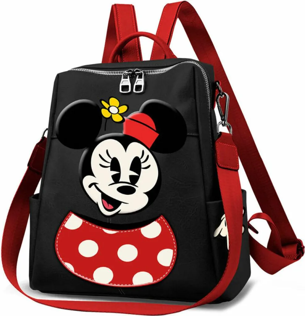 Sac à dos Disney Minnie Mouse Karactermania 33cm - Produit Officiel Rose