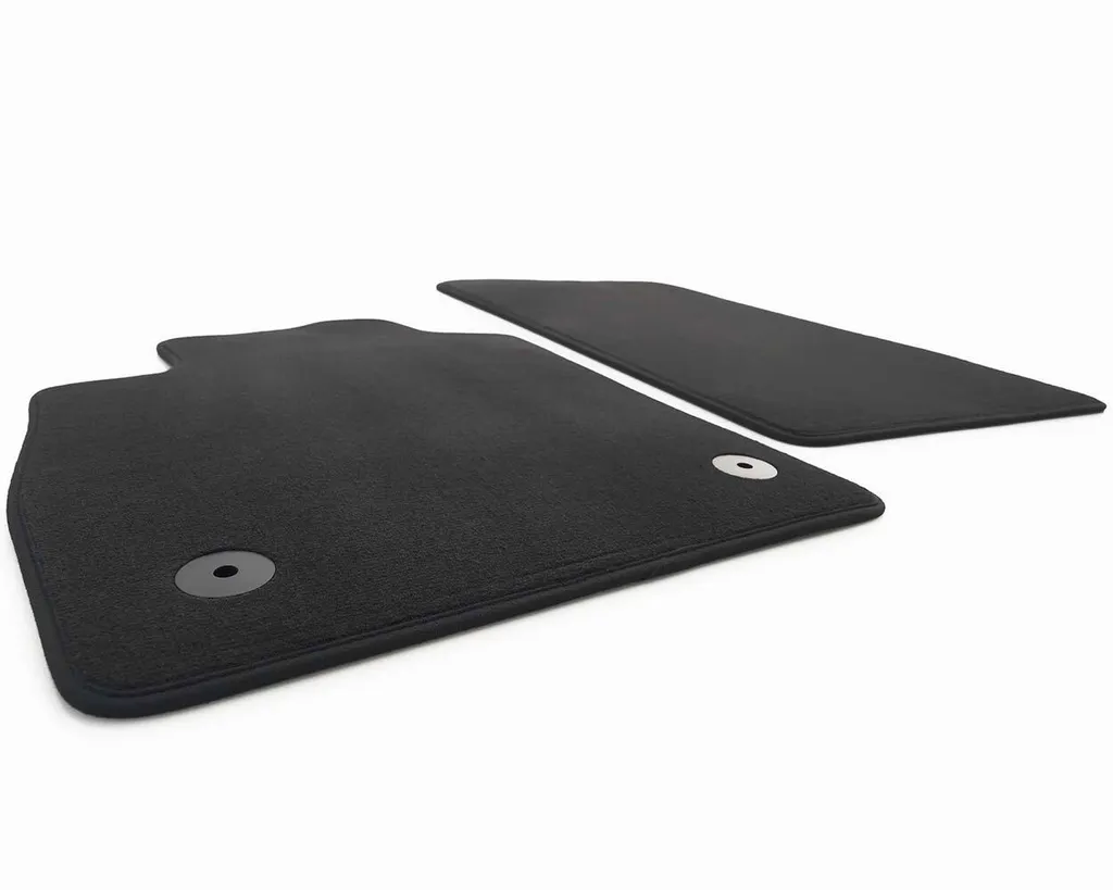 Tappetini adatti per Ford Fiesta (dal 2017) Tappetini per auto di in 2 pezzi, in velluto nero