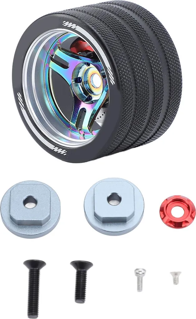 Volant RC de Rechange pour Radio Sanwa Futaba - Pilotage Précis en Alu