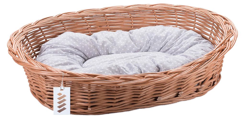 Weidenkorbbett für Hunde, Katzen und andere Tiere, weich, Produktbild 