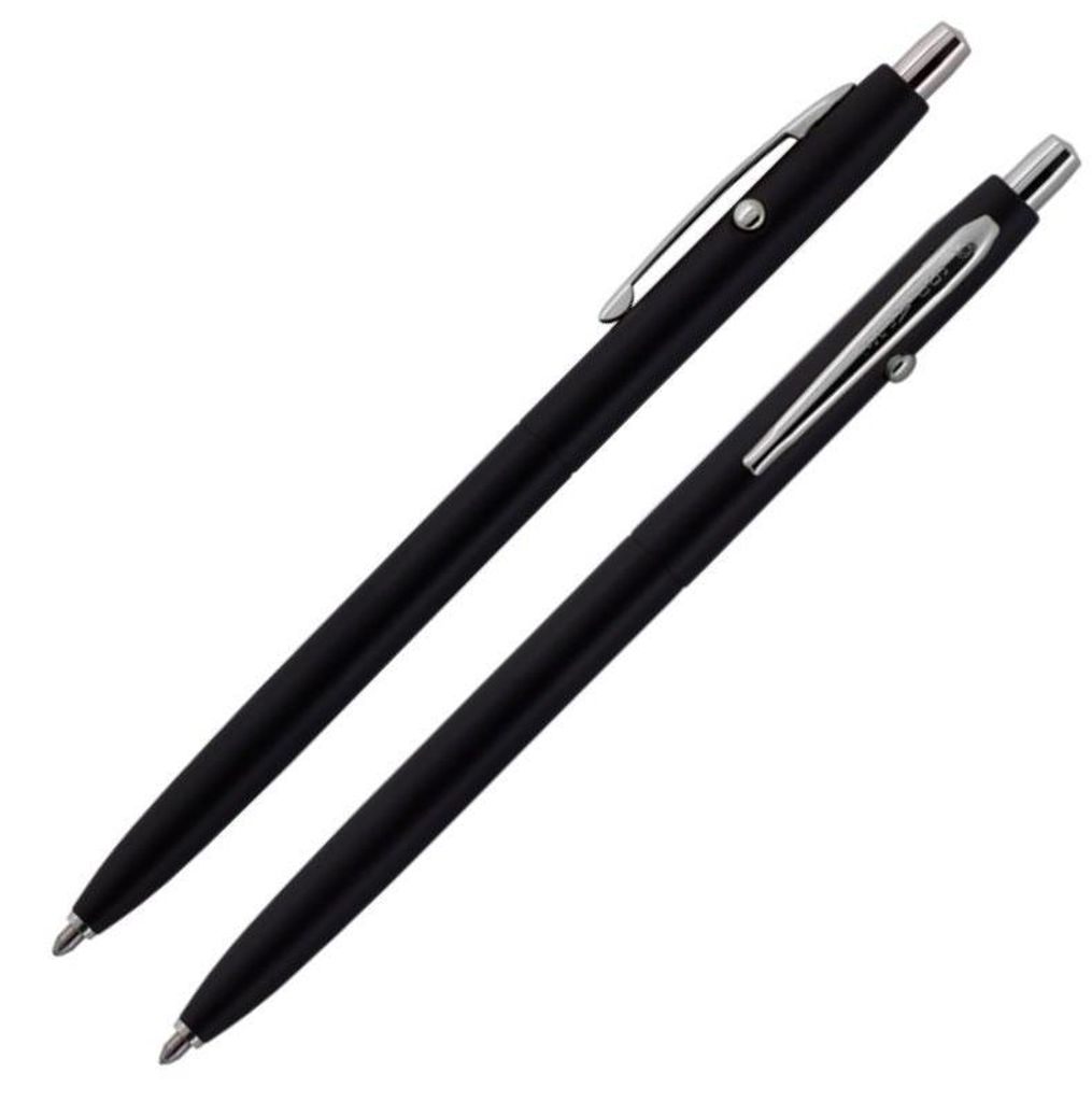 Shuttle Space Pen, Mattschwarz mit Chromakzenten (#CH4BC)