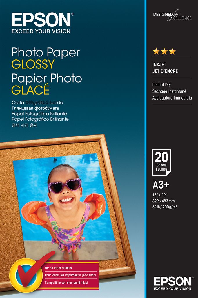 Epson Photo Paper Glossy - A3+ - 20 Blätter