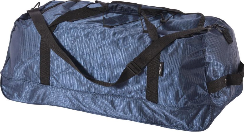 RedCliffs Sport- und Reisetasche 110L – Große Tasche mit Rollen, Schultergurt, 2-Wege-Reißverschluss, robustem Polyester, 35×30×78 cm, Blau ...