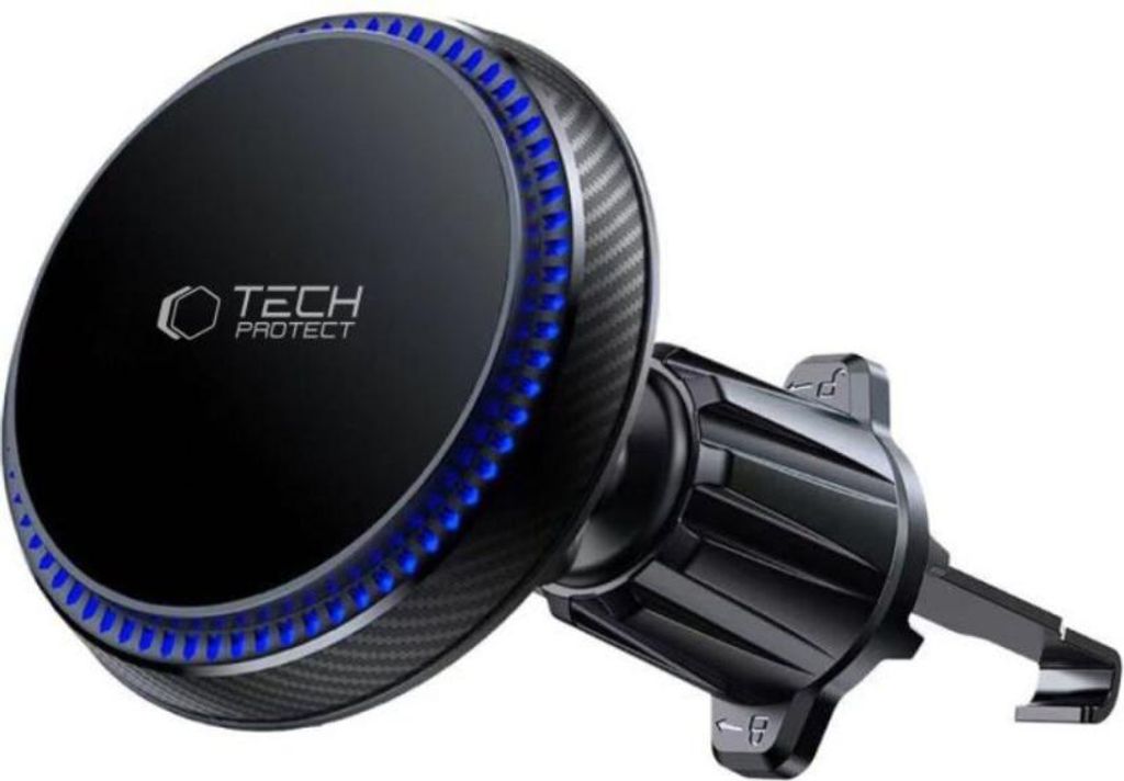 Tech-Protect MM15W-V4 Autotelefonhalter mit MagSafe 15W Ladefunktion für Lüftungsschlitze – Schwarz
