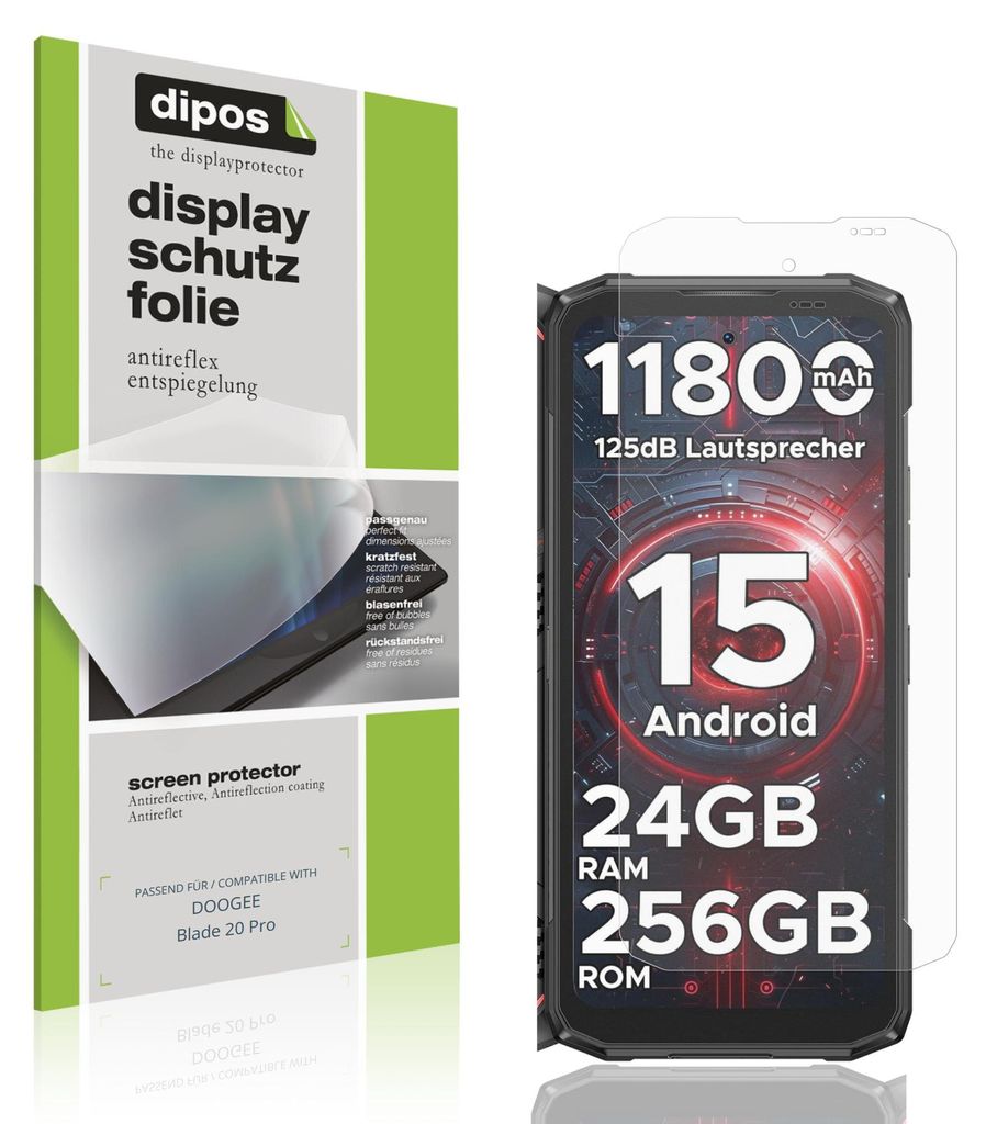 4x Schutzfolie für DOOGEE Blade 20 Pro matt Produktbild 