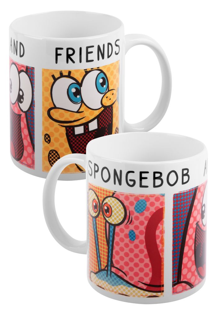 Spongebob Allover-Kaffeetasse Aus Keramik – 320 Ml, Spülmaschinen- & Mikrowellengeeignet