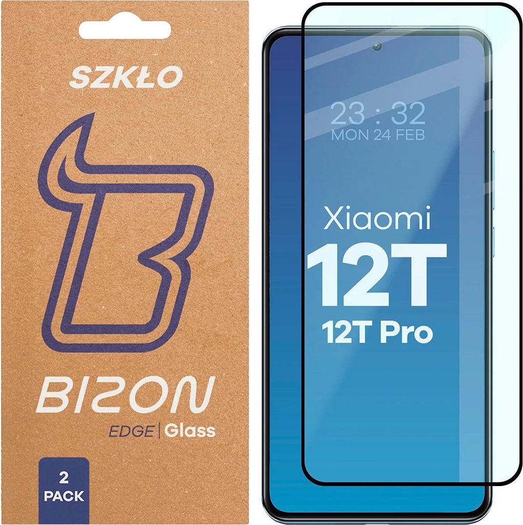 2x Gehärtetes Glas für Xiaomi 12T / 12T Pro, Bizon Glass Produktbild 