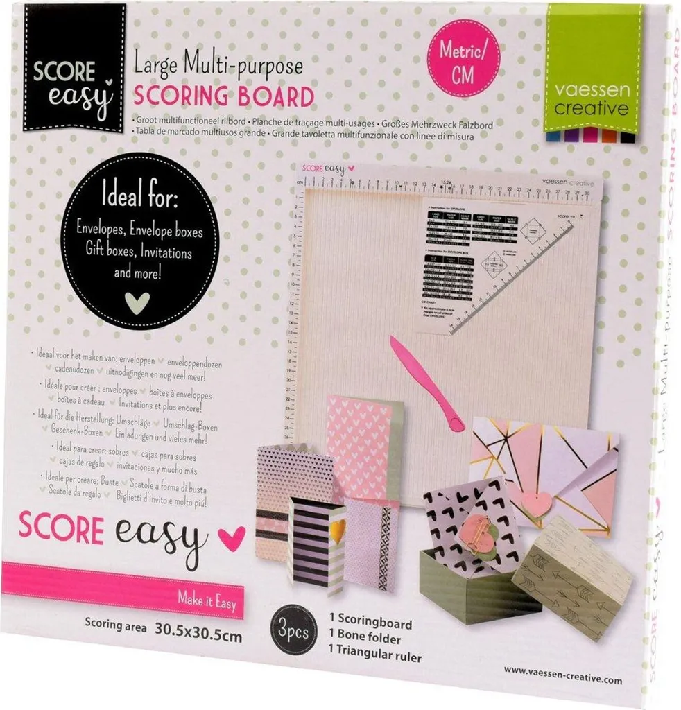 Table de rainurage Score Easy Vaessen Creative blanc cassé pour pliage - 3