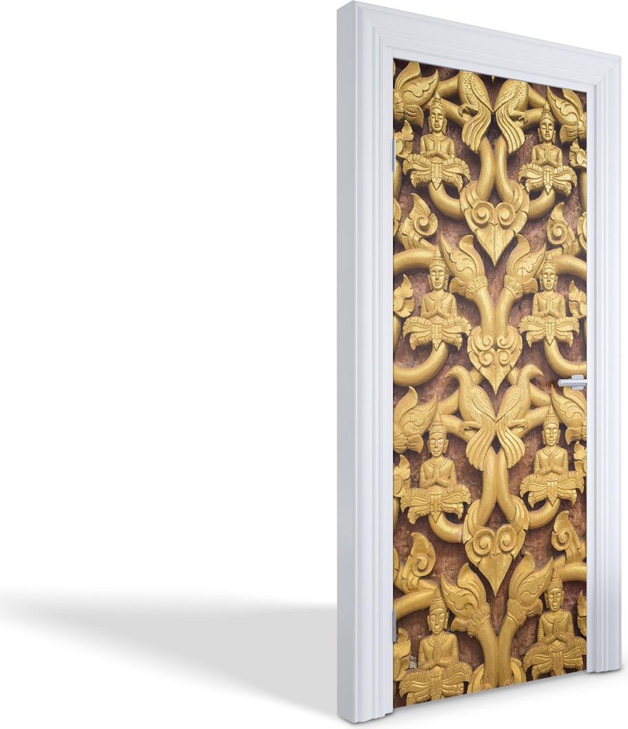 Wandtattoos Türen Selbstklebende Wandsticker Türtapeten - Goldornamente - 85 x 205 cm