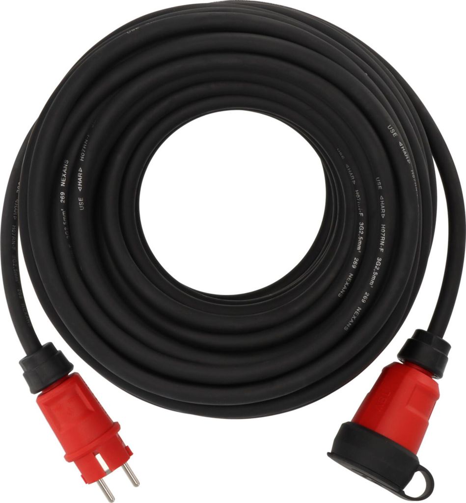 Brennenstuhl Professional Verlängerungskabel VN 2200 IP44, 25m schwarz H07RN-F 3G2,5