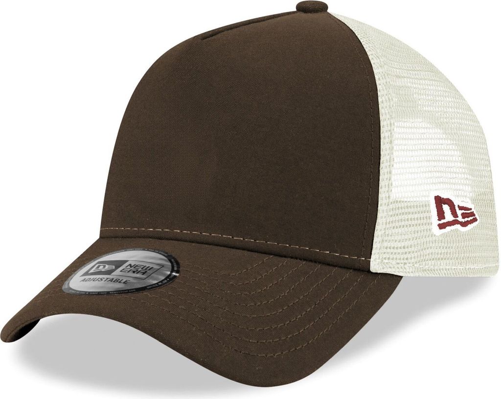 New Era A-Frame Mesh Trucker Cap - ESSENTIAL walnut braun