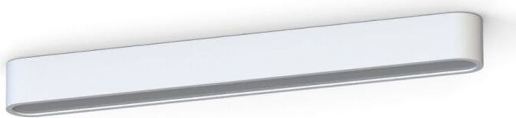 Deckenlampe Aluminium 3000 K warmweißes Licht 1700 lm Weiß länglich Modern
