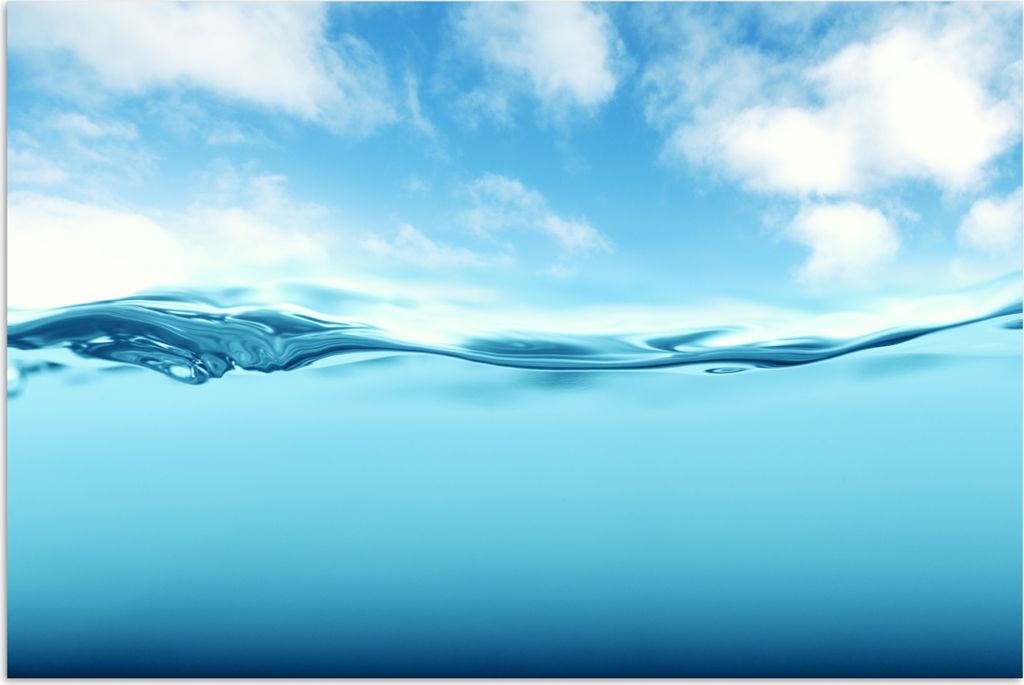 MuchoWow Poster Meer - Wolken - Blau 30x20 cm - Plakate - Print