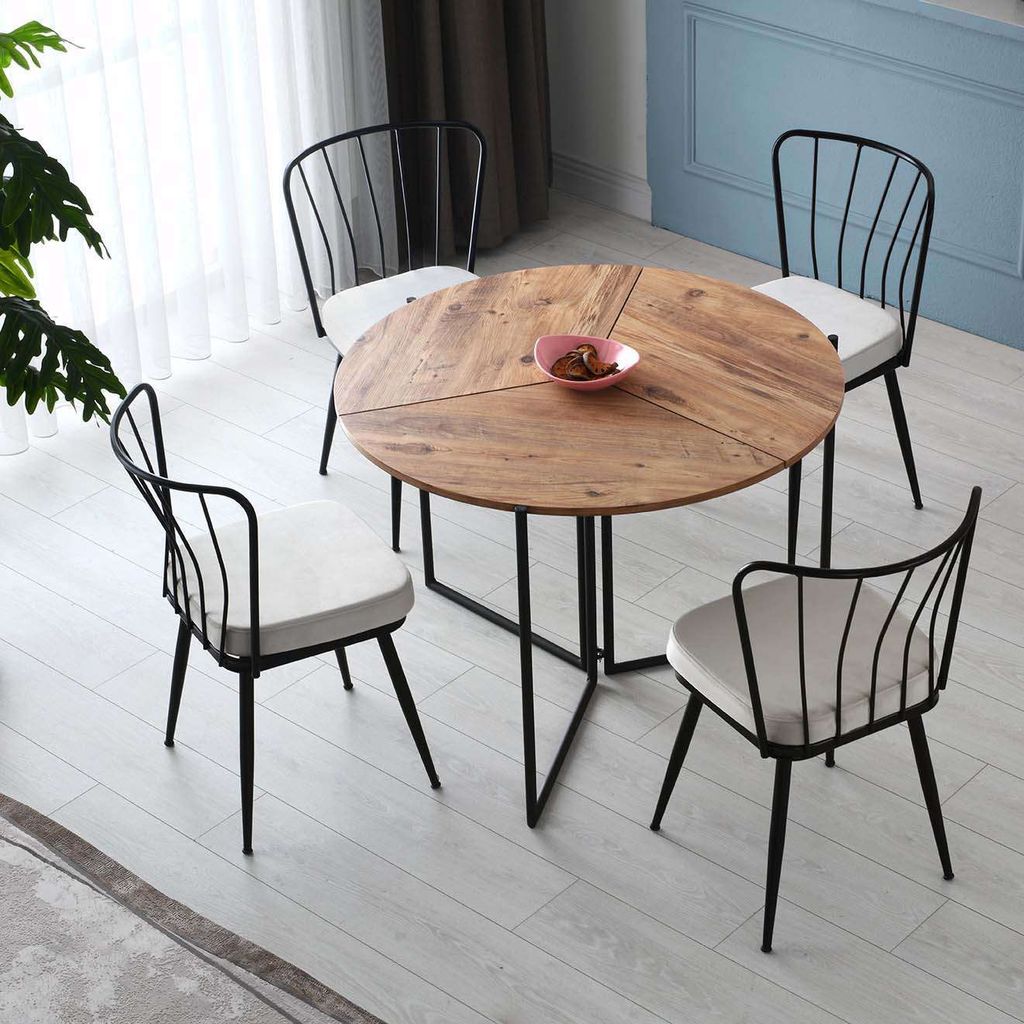 Skye Decor Esstisch rund aus Eiche,Melamin - Langlebig, Produktbild 5