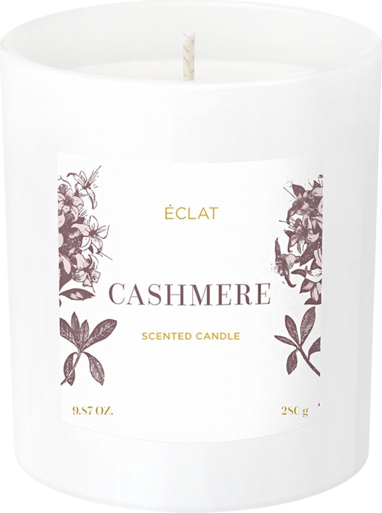 ÉCLAT Cashmere Duftkerze – Sojawachs, vegan, Brenndauer bis zu 45h, 280g