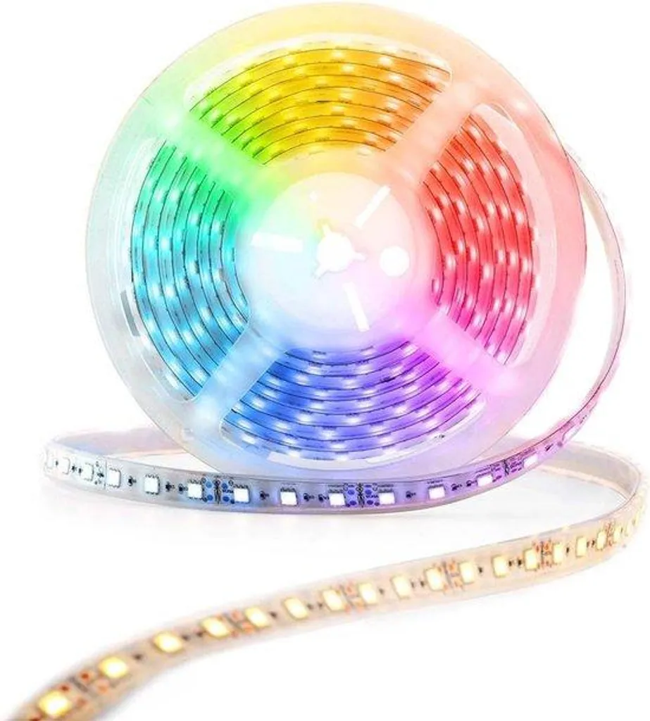 Ruban LED WiFi 5m RGB variable du blanc chaud au froid pour décoration