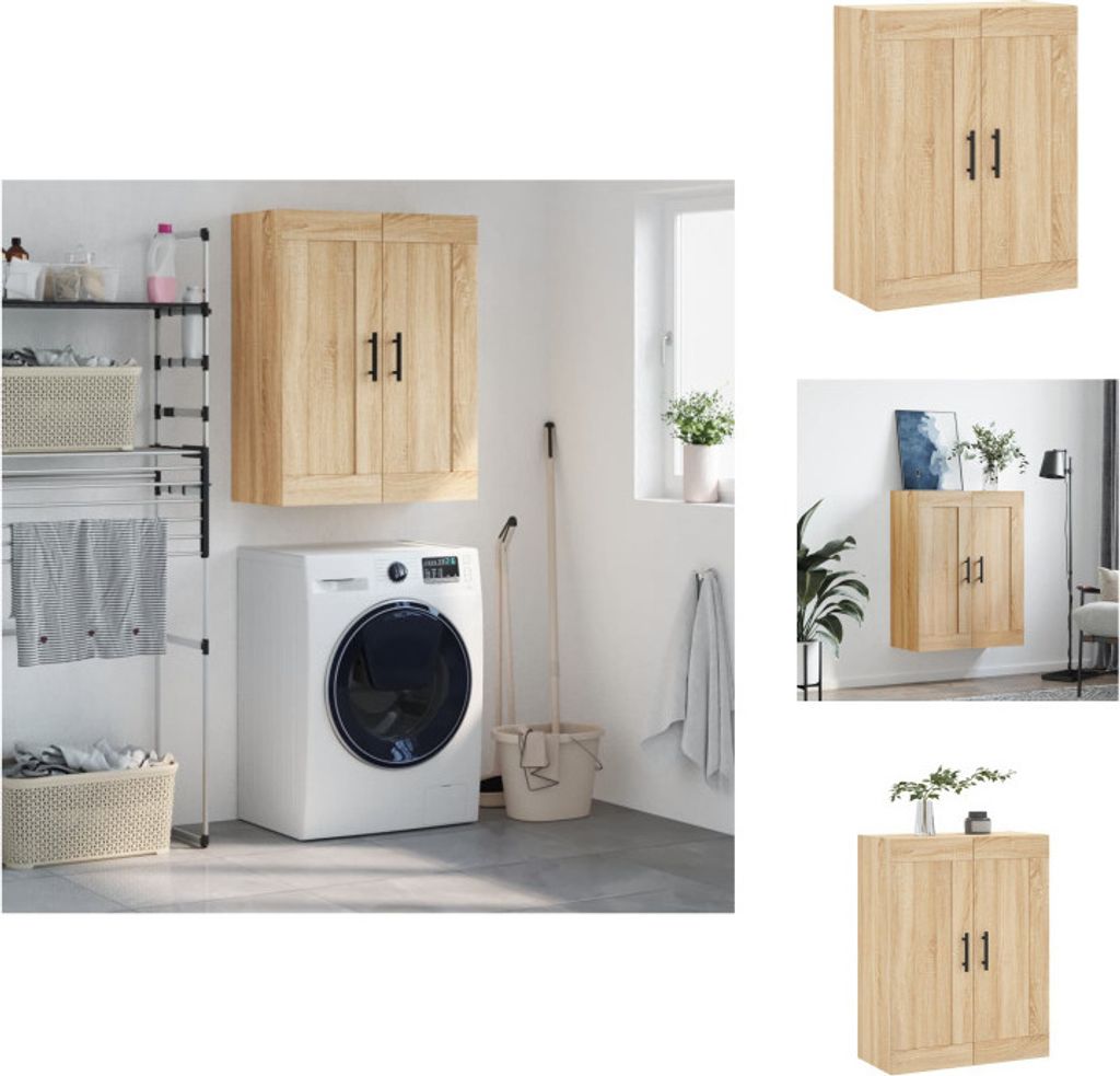 vidaXL Wandschrank Sonoma-Eiche 69,5x34x90 cm Holzwerkstoff - Sideboards