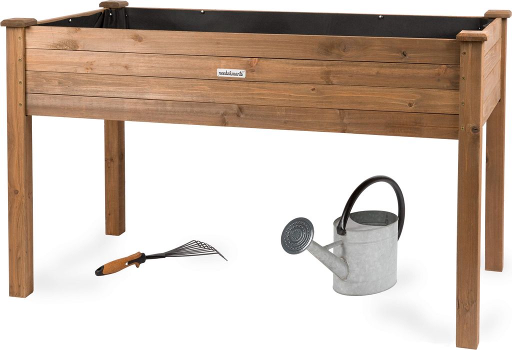 needs&wants® Grand potager surélevé en bois pour le jardin Image du produit 