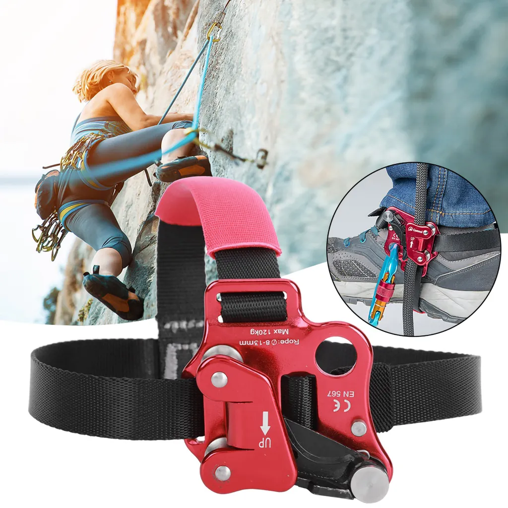 Bloqueur de pied pour escalade et alpinisme - Modèle Pro-Grip Noir - 5
