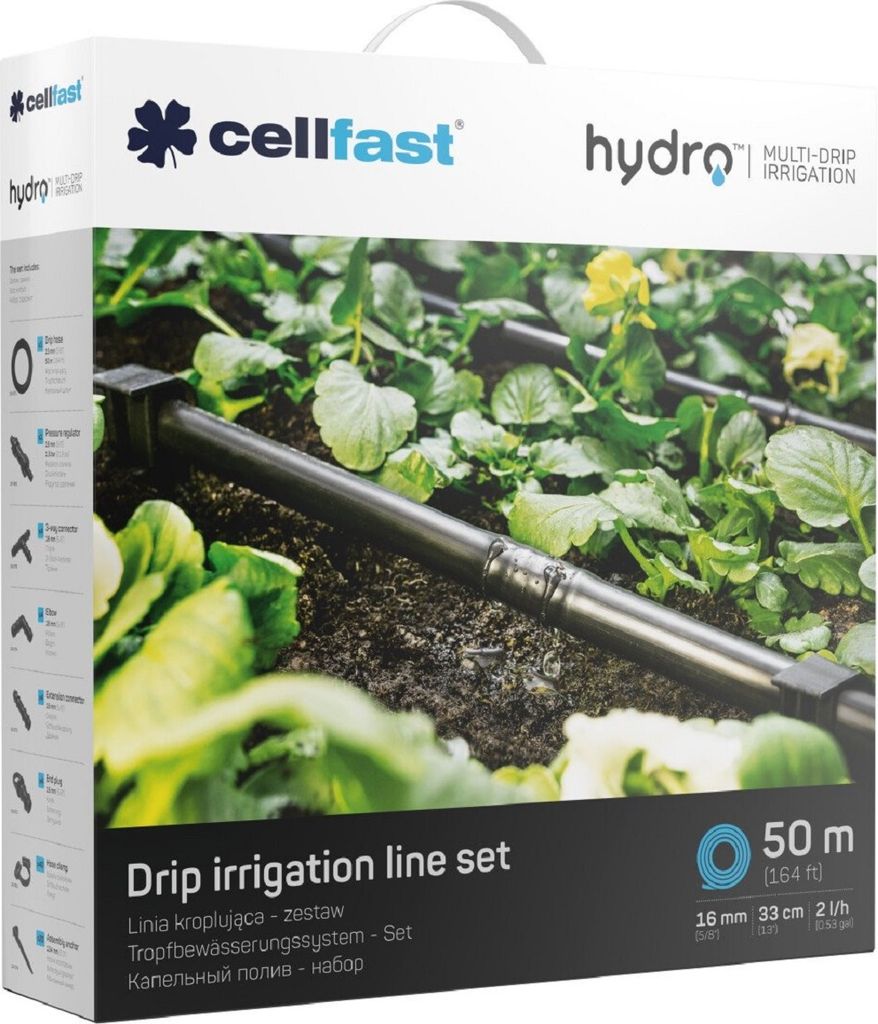 Sistema De Riego Por Goteo Para Filas De Plantas - Kit - C Imagen del producto 