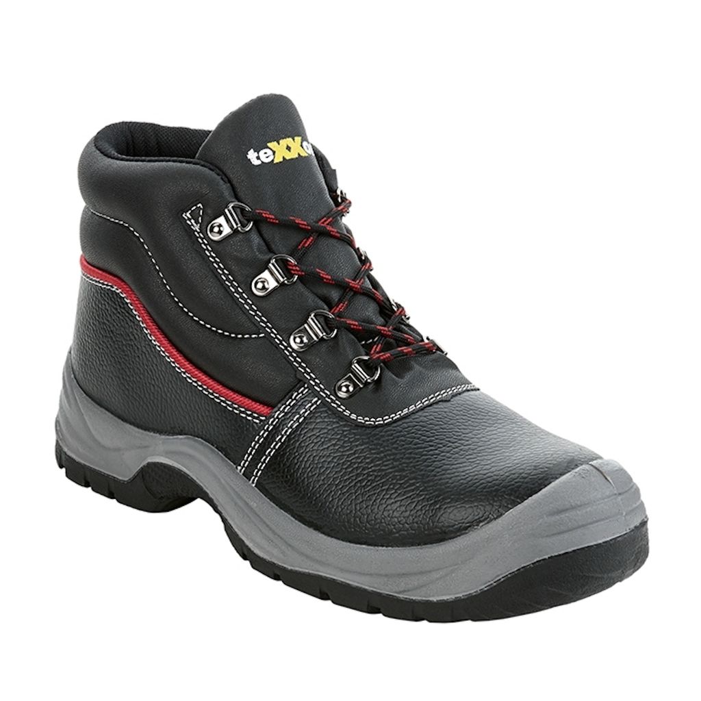teXXor® Bottes de sécurité à lacets S3 LE MANS, noir/rouge Image du produit 