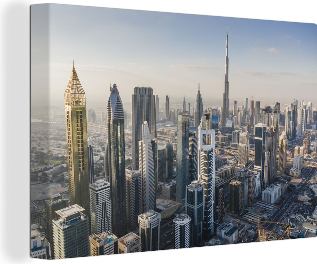 OneMillionCanvasses - Leinwandbilder - 140x90 cm, Dubai, Wandbilder Kunstdruck Wanddekoration - Foto auf Leinwand - Gemälde auf Holzrahmen