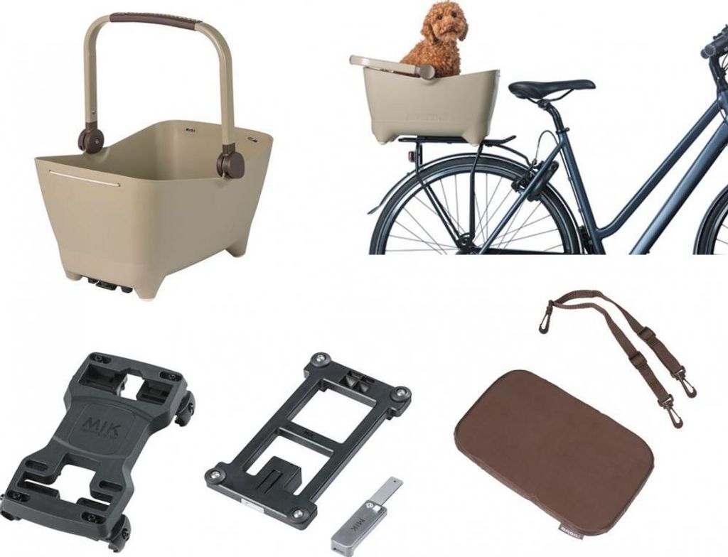 Basil HR-Tierfahrradkorb Buddy MIK 45x32x22cm, biscotti Produktbild 13