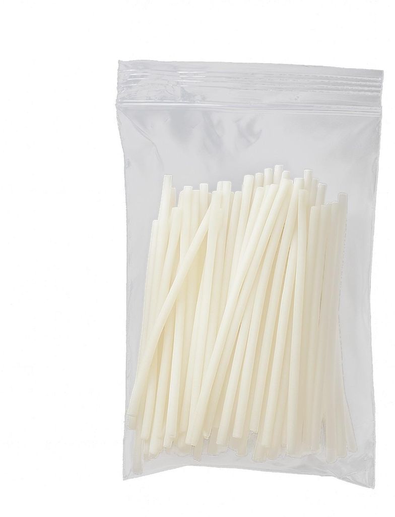WonderWax 50 Stück Kerzendocht ohne Basis, Dochte für Kerzen, Kerzendochte für Kerzen, Rauchfrei Kerzen Docht, Candle Wick Keine Basis, Dochte f...