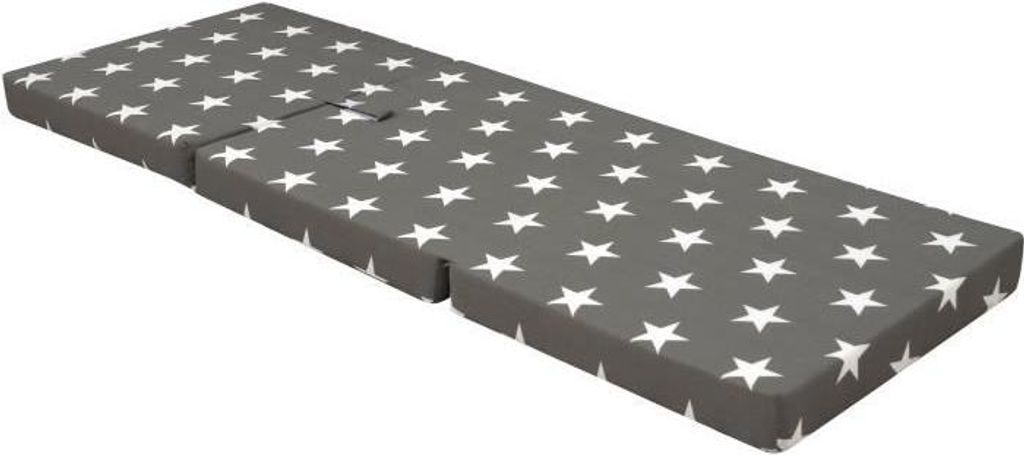 Faltbare Liege SAMBA, Multi-Position, Sternenmuster, 190 x 70 x 9 cm, Baumwolle