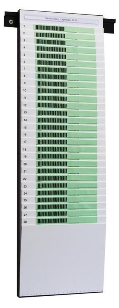 Beleg-Planungstafel in verschiedenen Größen zur Personal- oder Produktionsplanung, für DIN A5 hoch und A4 quer Belege, Breite x Höhe 250 x 795 ...