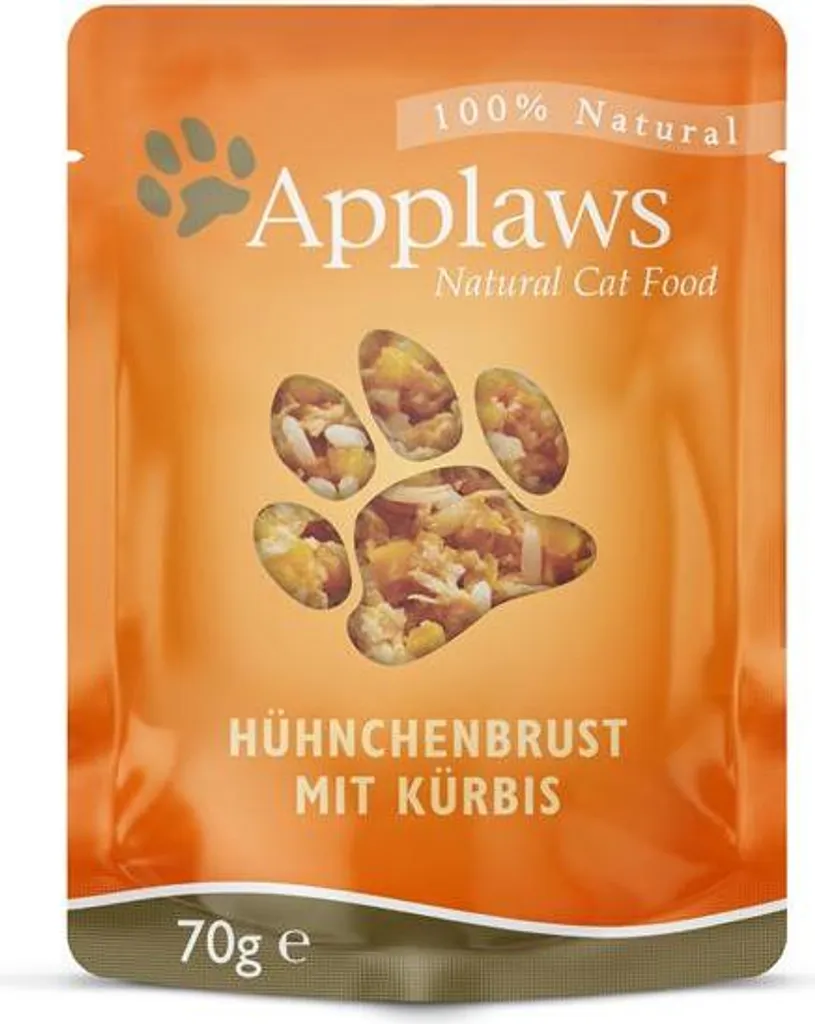 Aliment Humide Chat Poulet et Courge Applaws - Lot Éco de 12 Boîtes