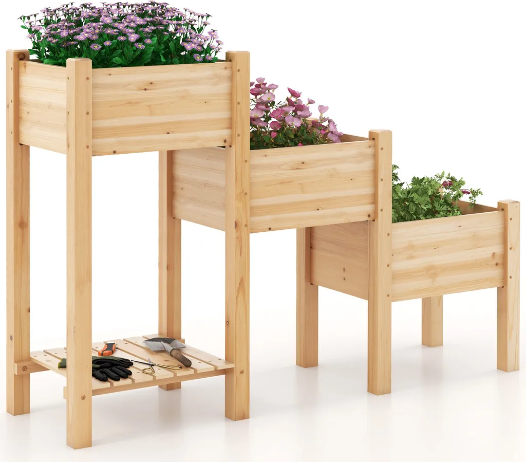 Bac à Fleurs Surélevé Ergonomique pour Jardiner sans Douleur au Dos