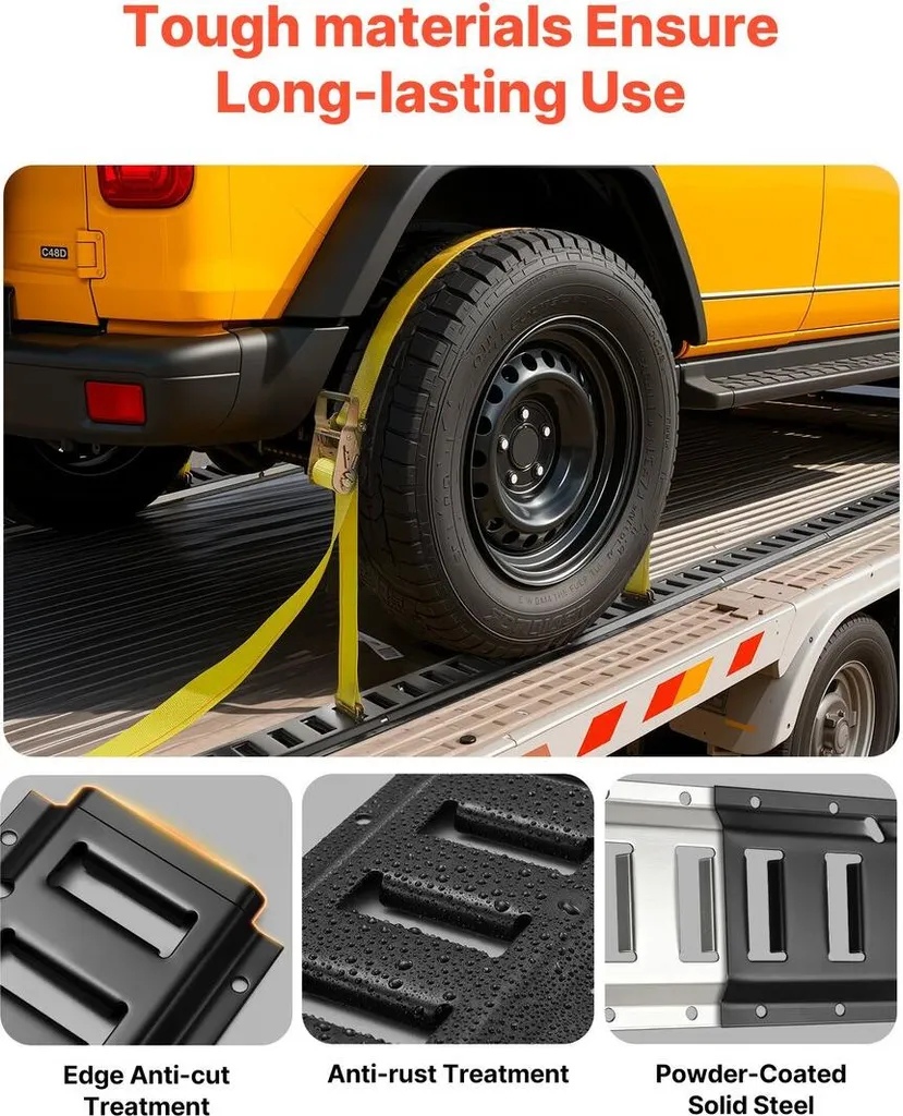 Kit Rails d'Arrimage E-Track 2,3m avec 26 Accessoires et Sangles - 2